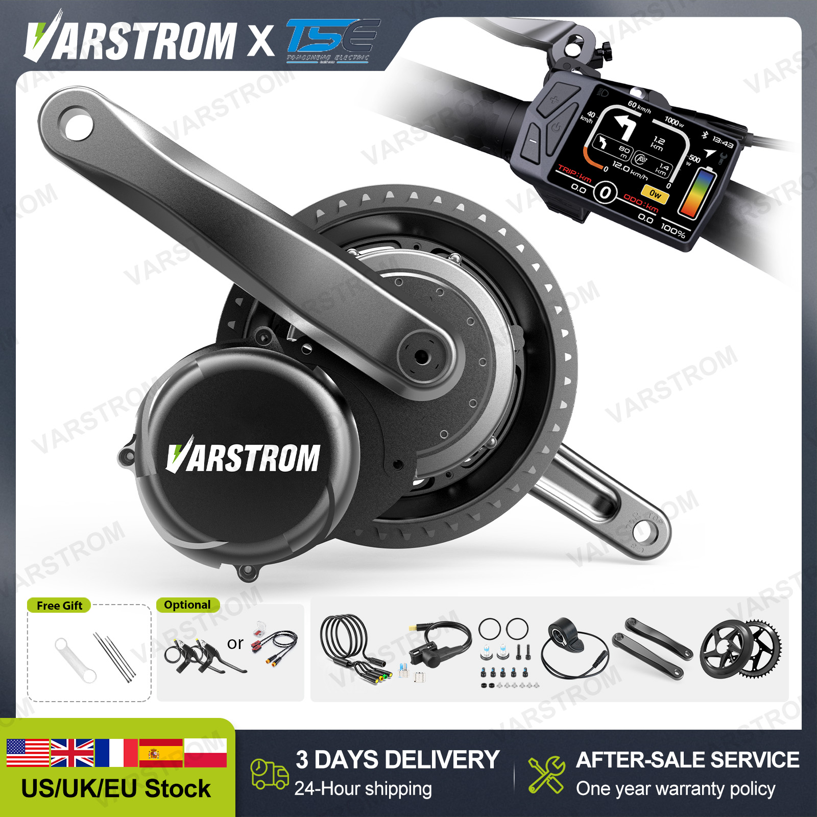 Side Hung Mid Drive Motor Kit - [Livraison en jour] Tongsheng mi moteur