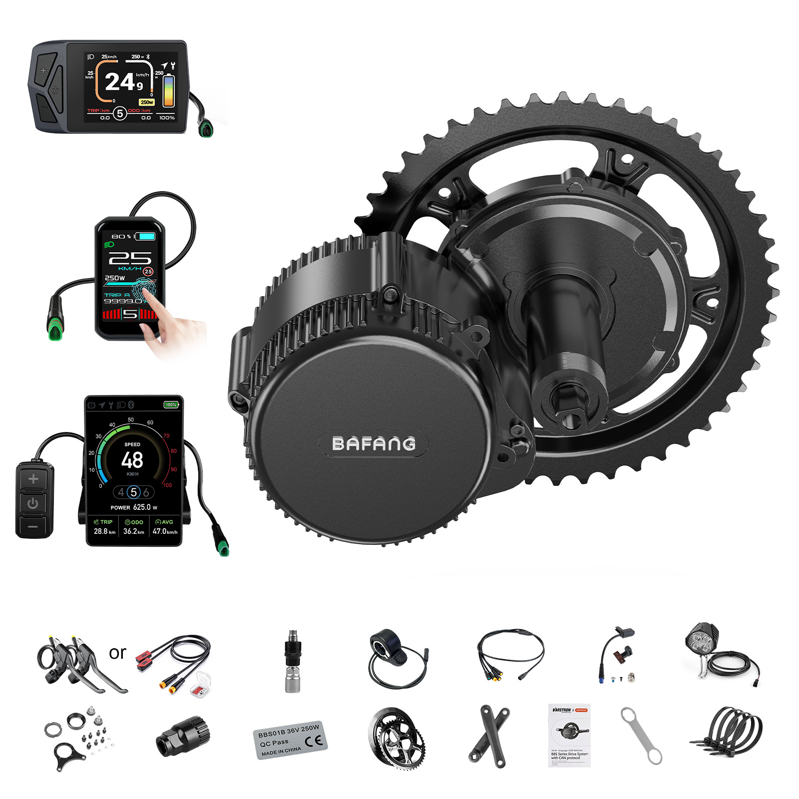 Central Motor Kit With Torque Sensor 500W - [Expédition locale US] Kit moteur central