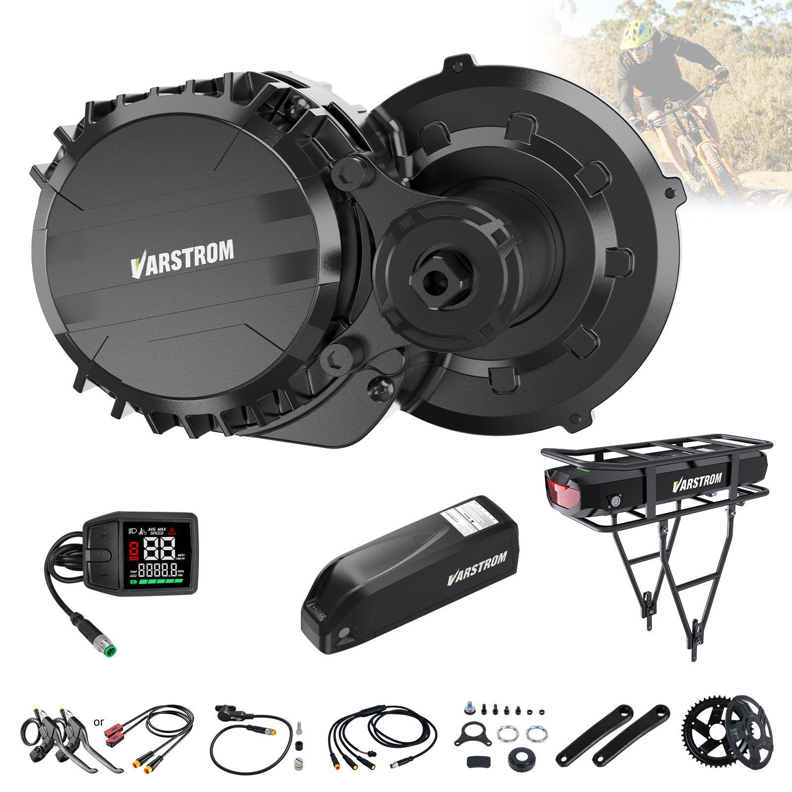 Torque Sensor Mid Drive Motor Kit - Kit moteur central Varstrom 750W avec