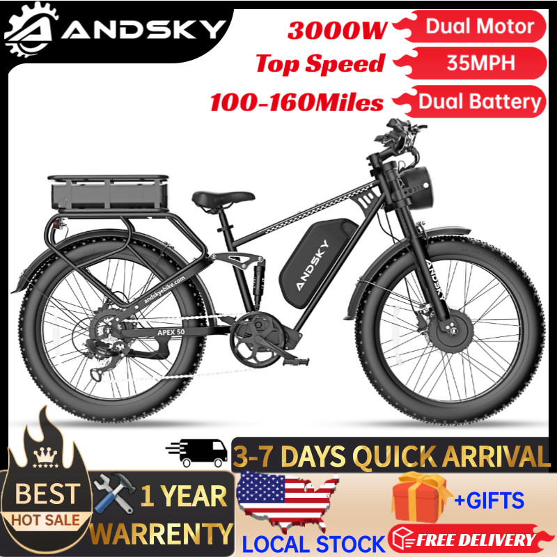 High Torque Brushless Mid Motor Kit - Vélo électrique tout-terrain ANDSKY Apex50 AWD