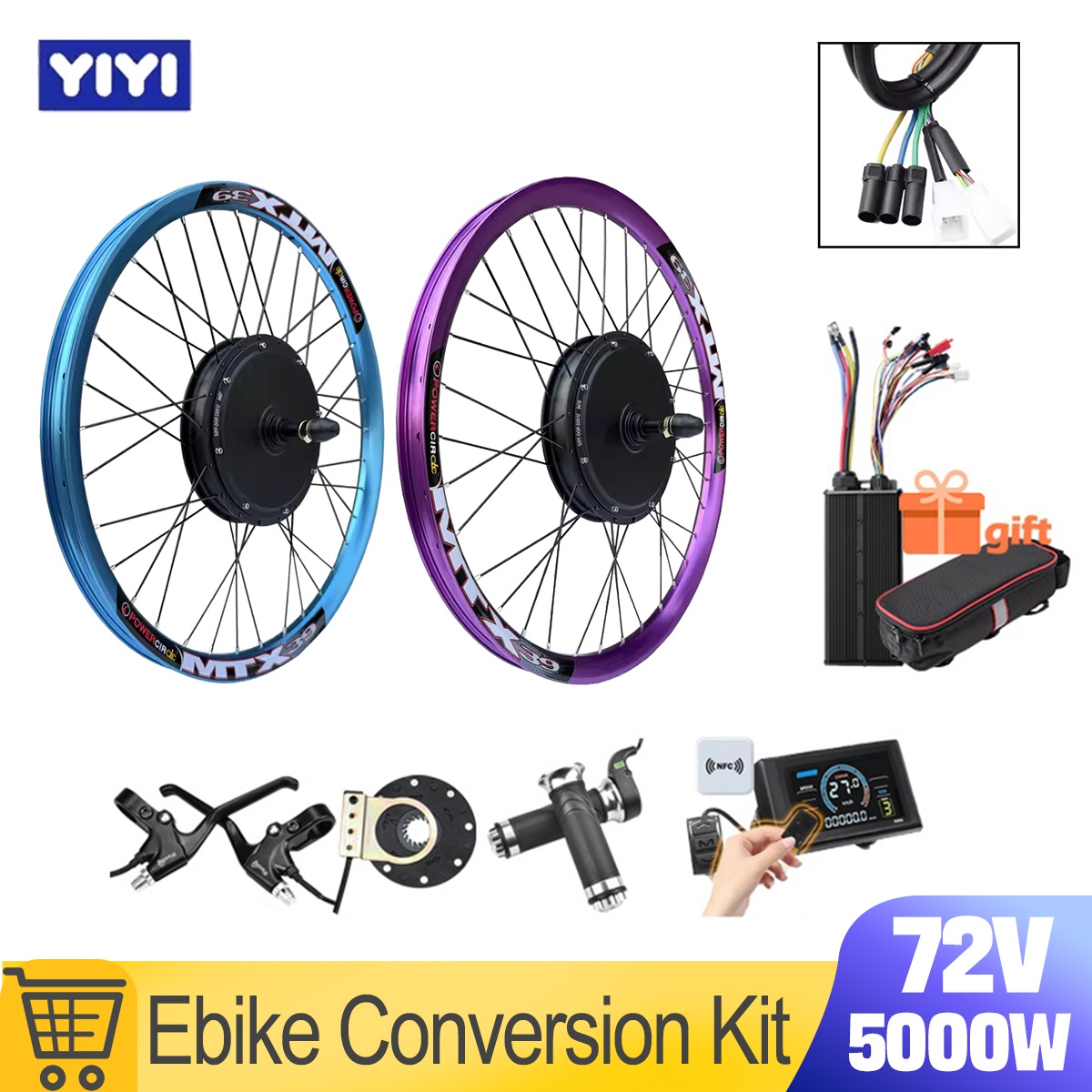 Nouveau kit de conversion de v - 5000W Hub Motor Kit 72V avis et prix