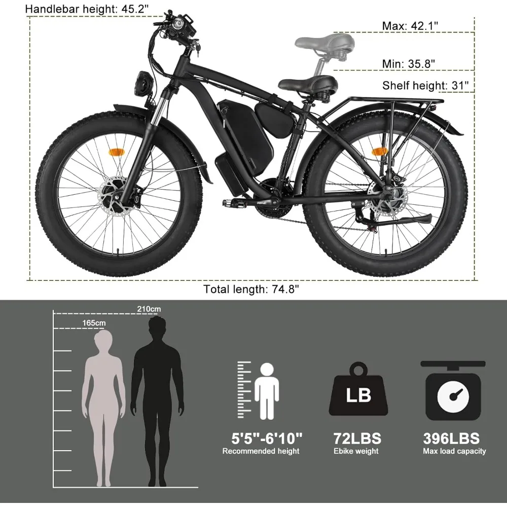 % un vélo électrique pour adul - Dual Motor Ebike Kit 2000W avis et prix